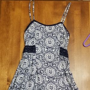 Mossimo Supply Co. Black and White Swirl Mini Dress